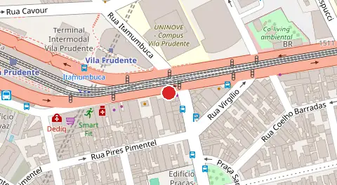 Mapa da localização
