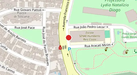 Mapa da localização
