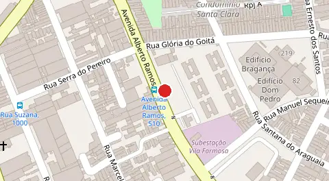 Mapa da localização