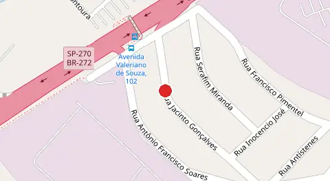 Mapa da localização