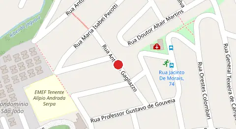 Mapa da localização
