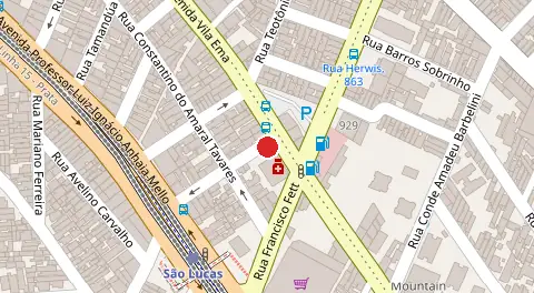 Mapa da localização