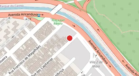 Mapa da localização