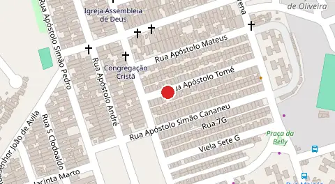 Mapa da localização