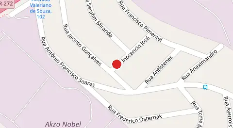 Mapa da localização