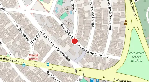 Mapa da localização