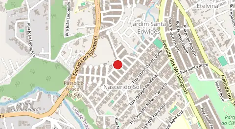 Mapa de Rua Nascer do Sol
