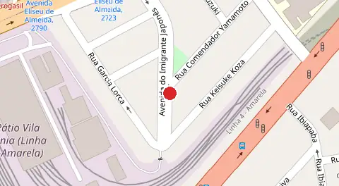 Mapa da localização