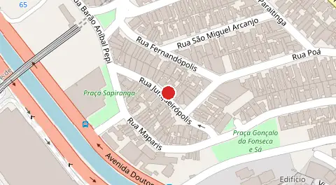 Mapa da localização