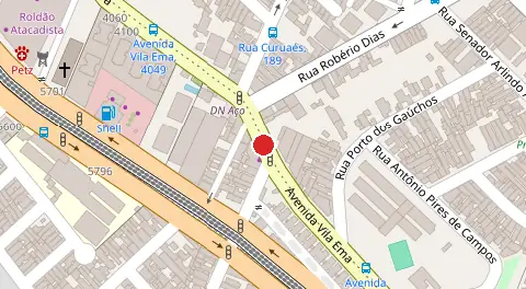 Mapa da localização