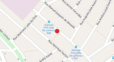 Mapa da localização