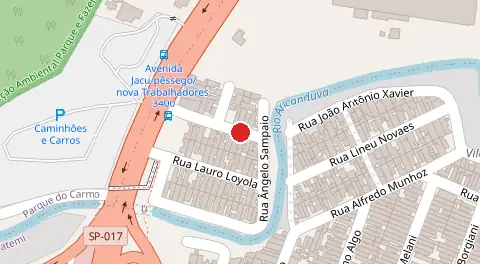 Mapa da localização