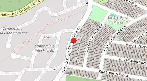 Mapa da localização