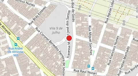 Mapa da localização