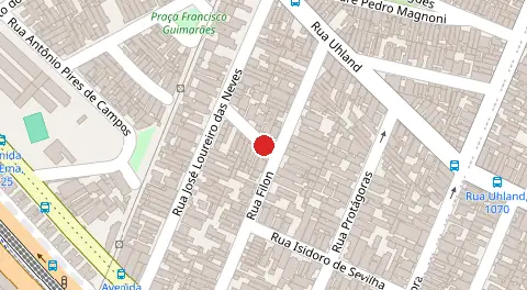 Mapa da localização