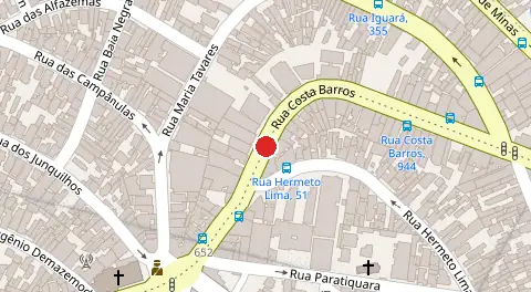 Mapa da localização