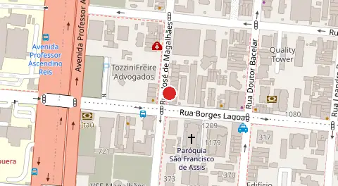 Mapa da localização