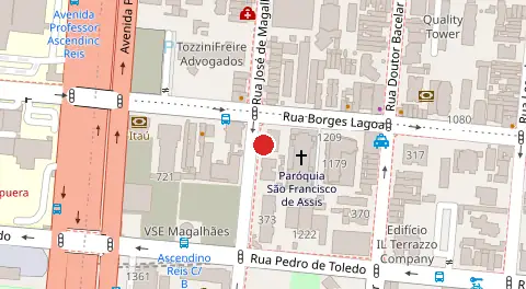 Mapa da localização