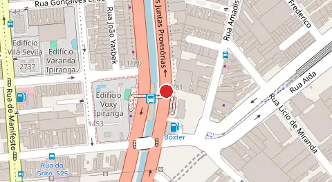 Mapa da localização