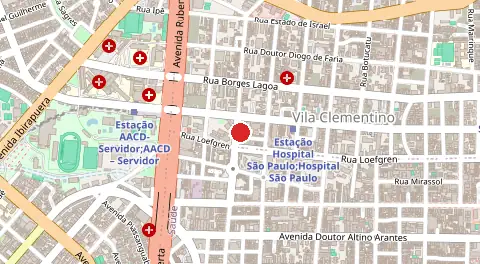 Mapa de Vila Clementino