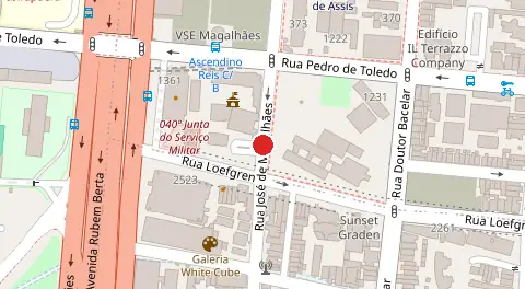 Mapa da localização