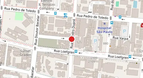 Mapa da localização