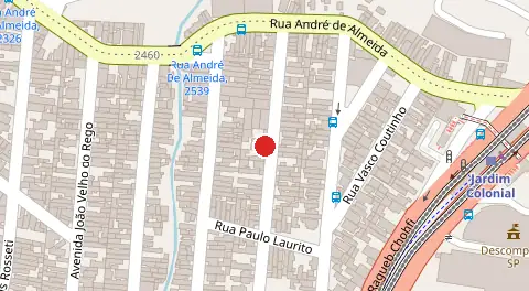 Mapa da localização