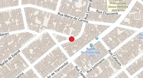 Mapa da localização