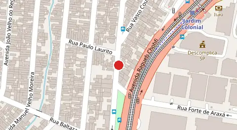 Mapa da localização