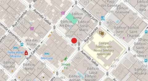 Mapa da localização