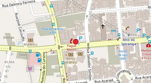 Mapa da localização