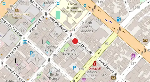 Mapa da localização
