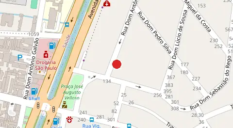 Mapa da localização