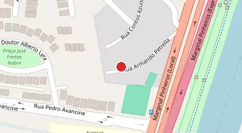 Mapa da localização
