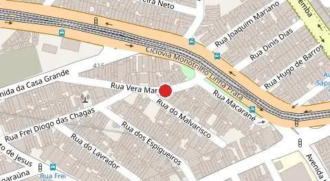 Mapa da localização