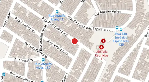 Mapa da localização