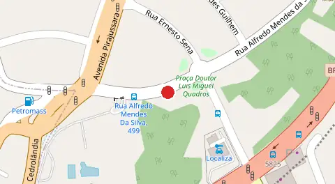 Mapa da localização
