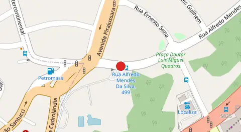 Mapa da localização
