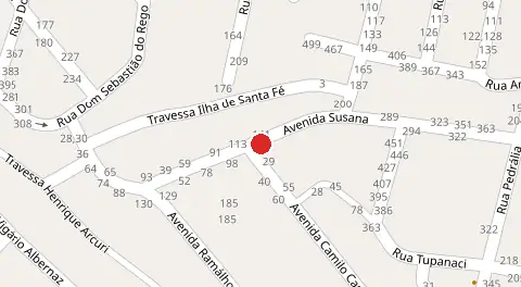 Mapa da localização