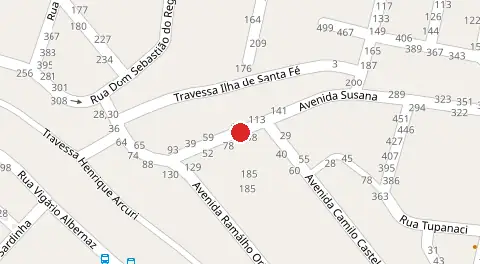 Mapa da localização