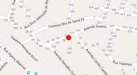 Mapa da localização