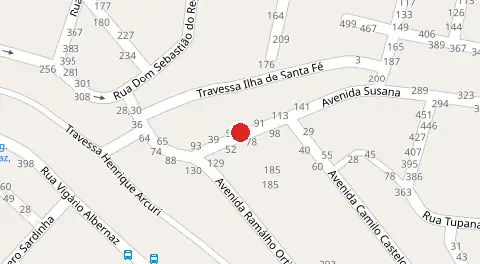 Mapa da localização