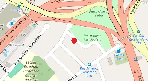 Mapa da localização