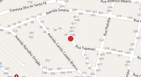 Mapa da localização
