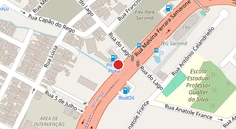 Mapa da localização