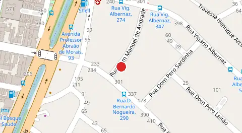 Mapa da localização