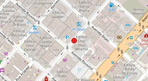 Mapa da localização