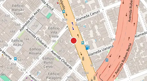 Mapa da localização