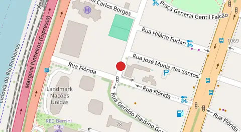 Mapa da localização