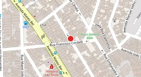 Mapa da localização